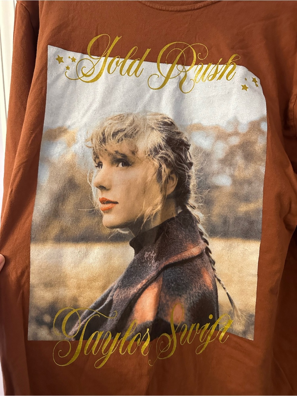 Taylor Swift EVERMORE GOLD RUSH LONGSLEEVE T-SHIRT - Picture 2 of 6